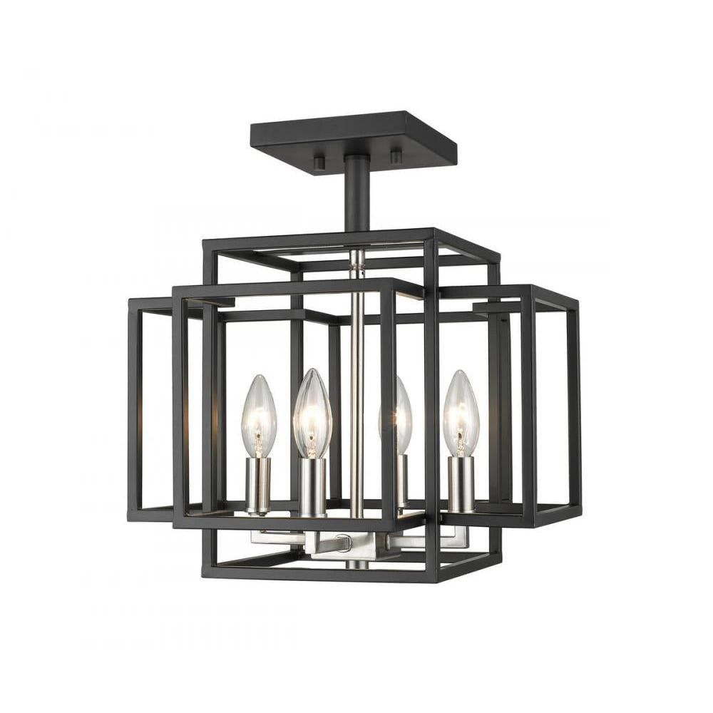 4 Light Semi Flush Mount Light