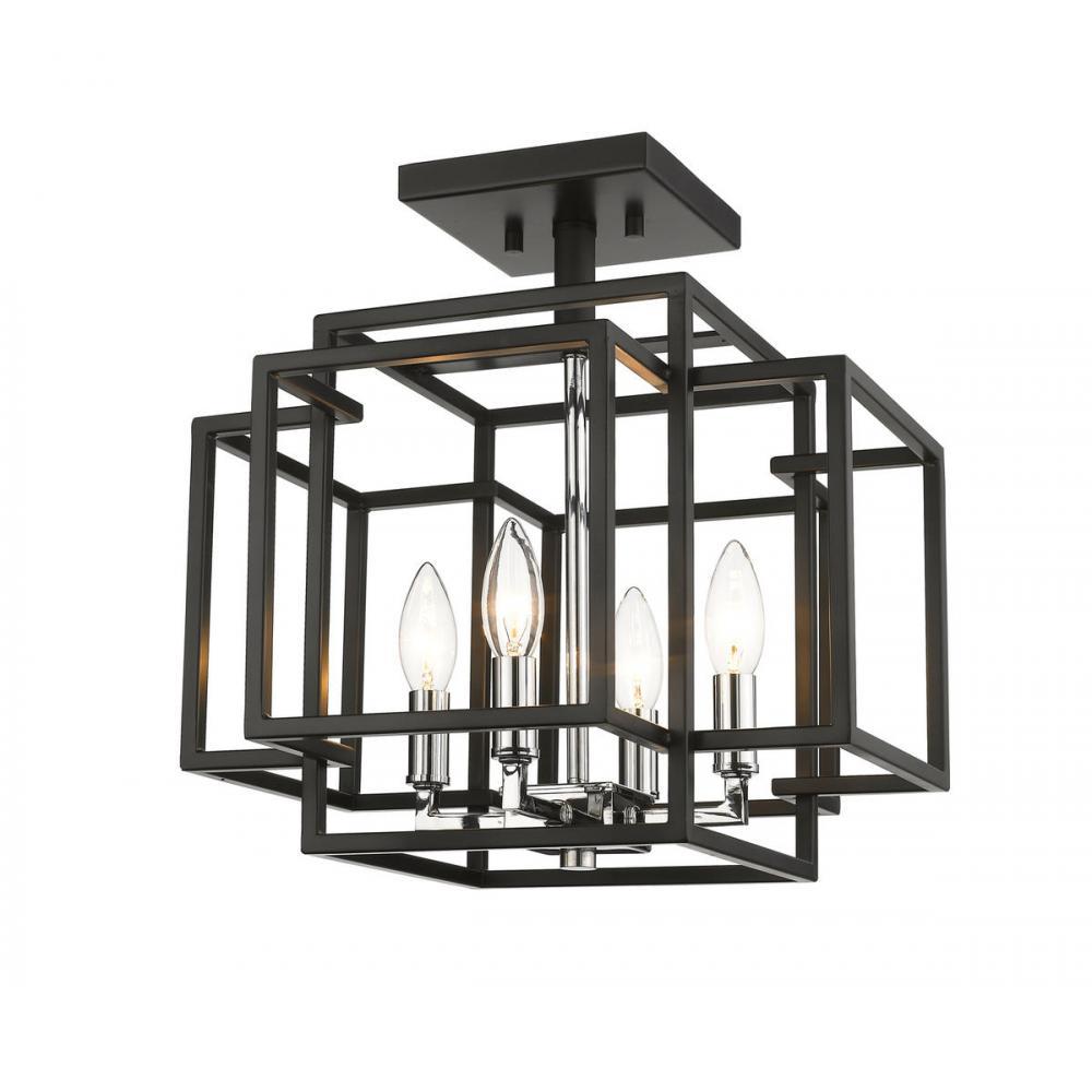 4 Light Semi Flush Mount Light