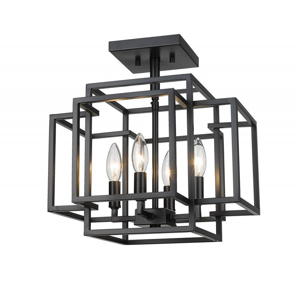 4 Light Semi Flush Mount Light