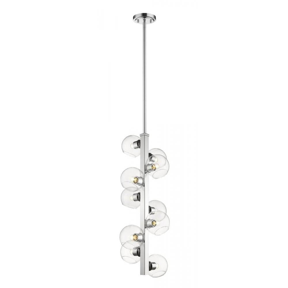 10 Light Chandelier-Clear