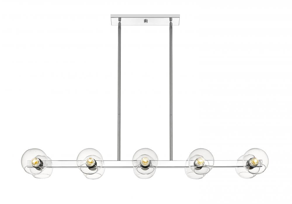 Z-Lite Lighting 455-10L-CH Linear Chandelier Contemporary - Chrome