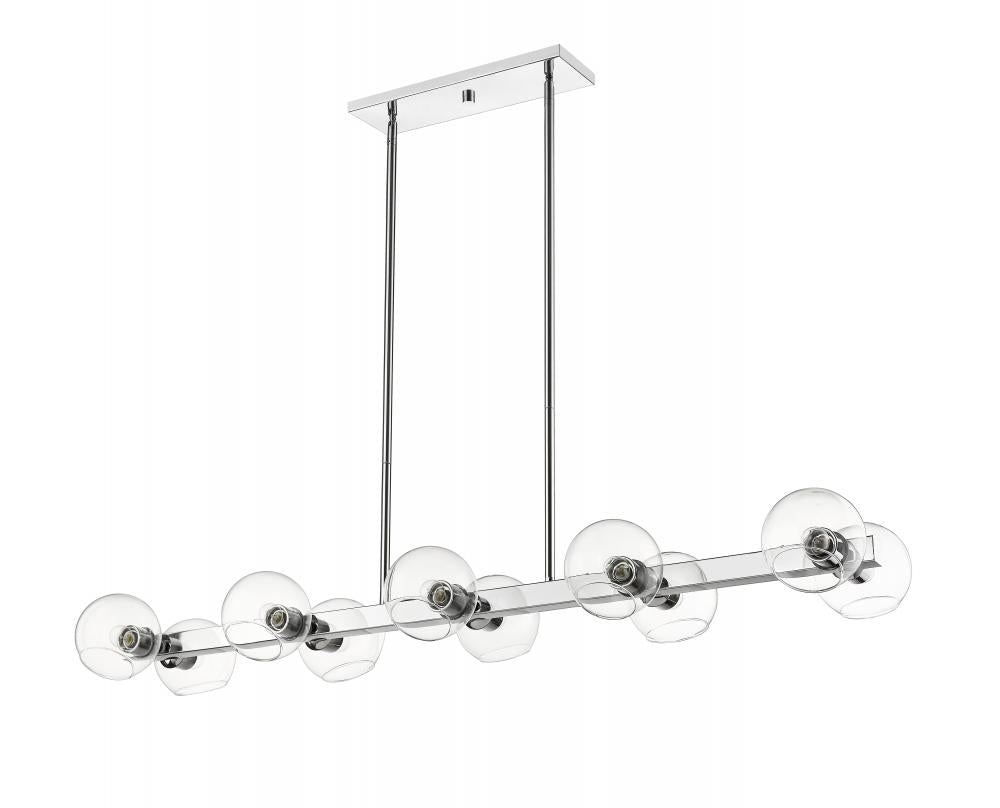 Z-Lite Lighting 455-10L-CH Linear Chandelier Contemporary - Chrome