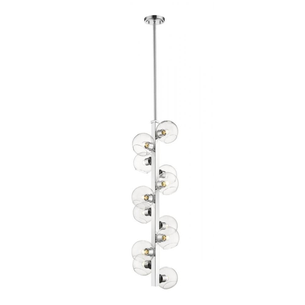 12 Light Chandelier-Clear