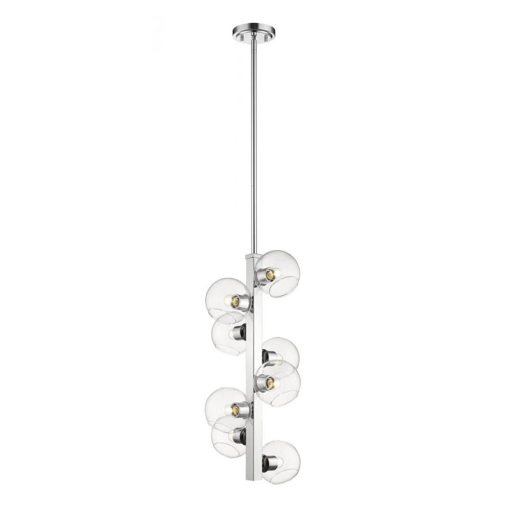 8 Light Chandelier-Clear