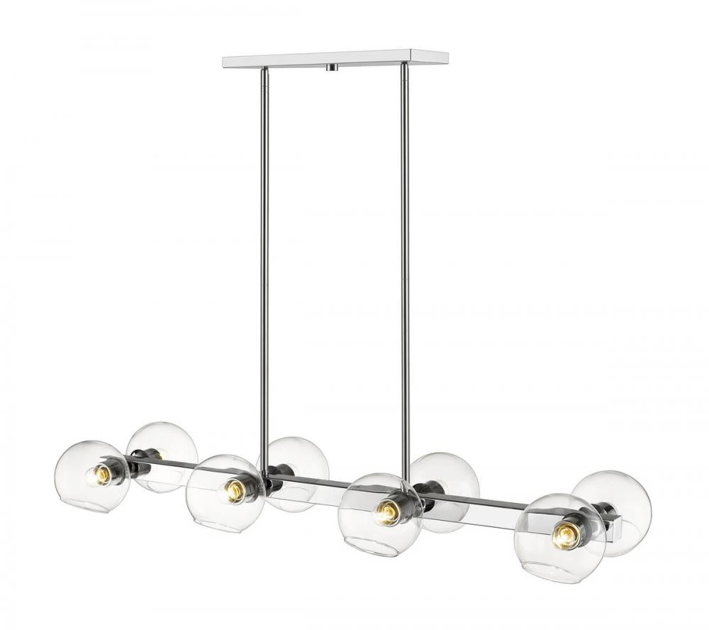 Z-Lite Lighting 455-8L-CH Linear Chandelier Contemporary - Chrome