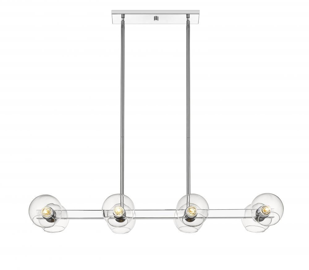 Z-Lite Lighting 455-8L-CH Linear Chandelier Contemporary - Chrome