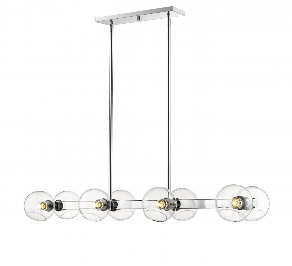 Z-Lite Lighting 455-8L-CH Linear Chandelier Contemporary - Chrome