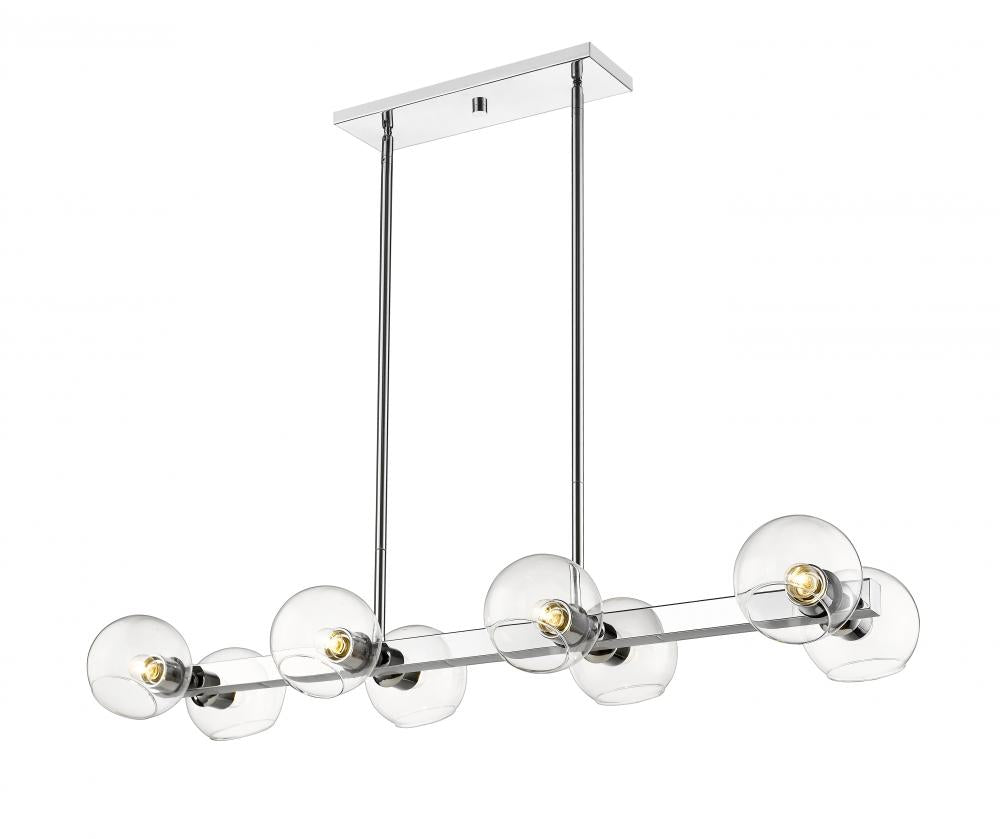 Z-Lite Lighting 455-8L-CH Linear Chandelier Contemporary - Chrome