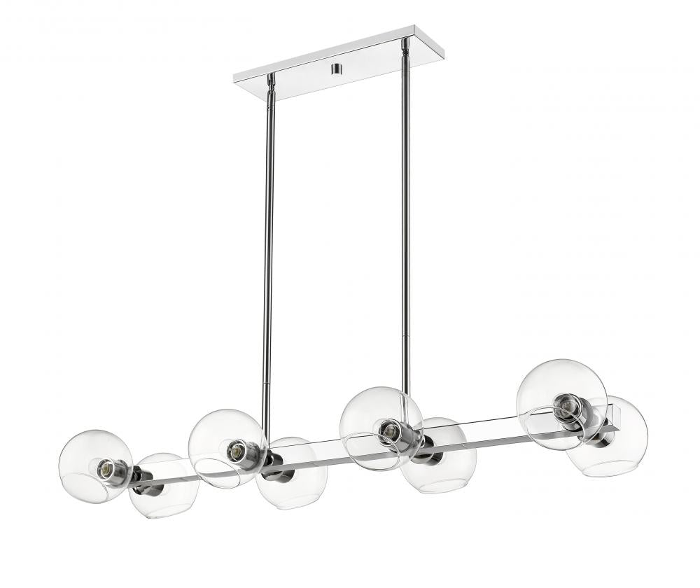 Z-Lite Lighting 455-8L-CH Linear Chandelier Contemporary - Chrome