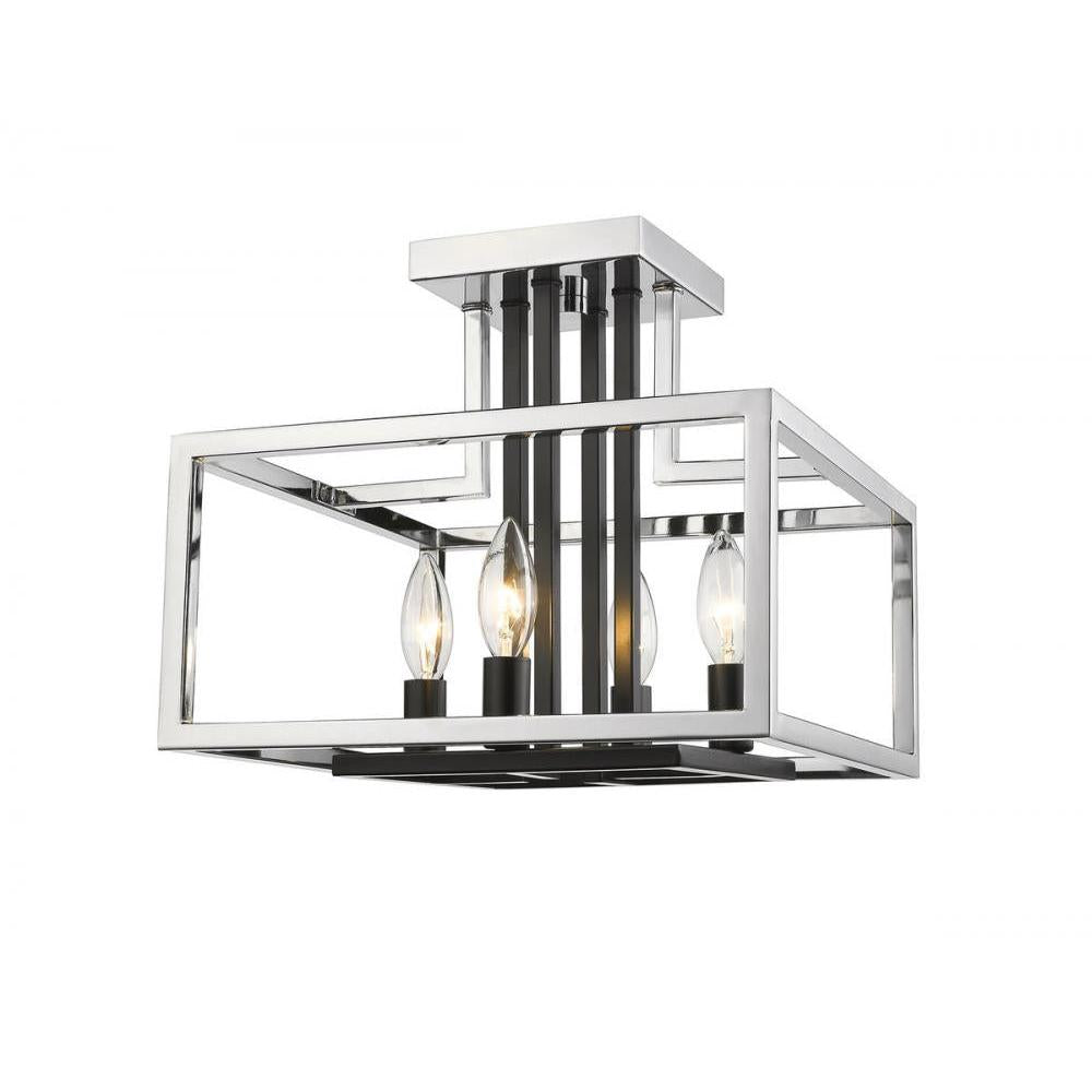 4 Light Semi Flush Mount Light