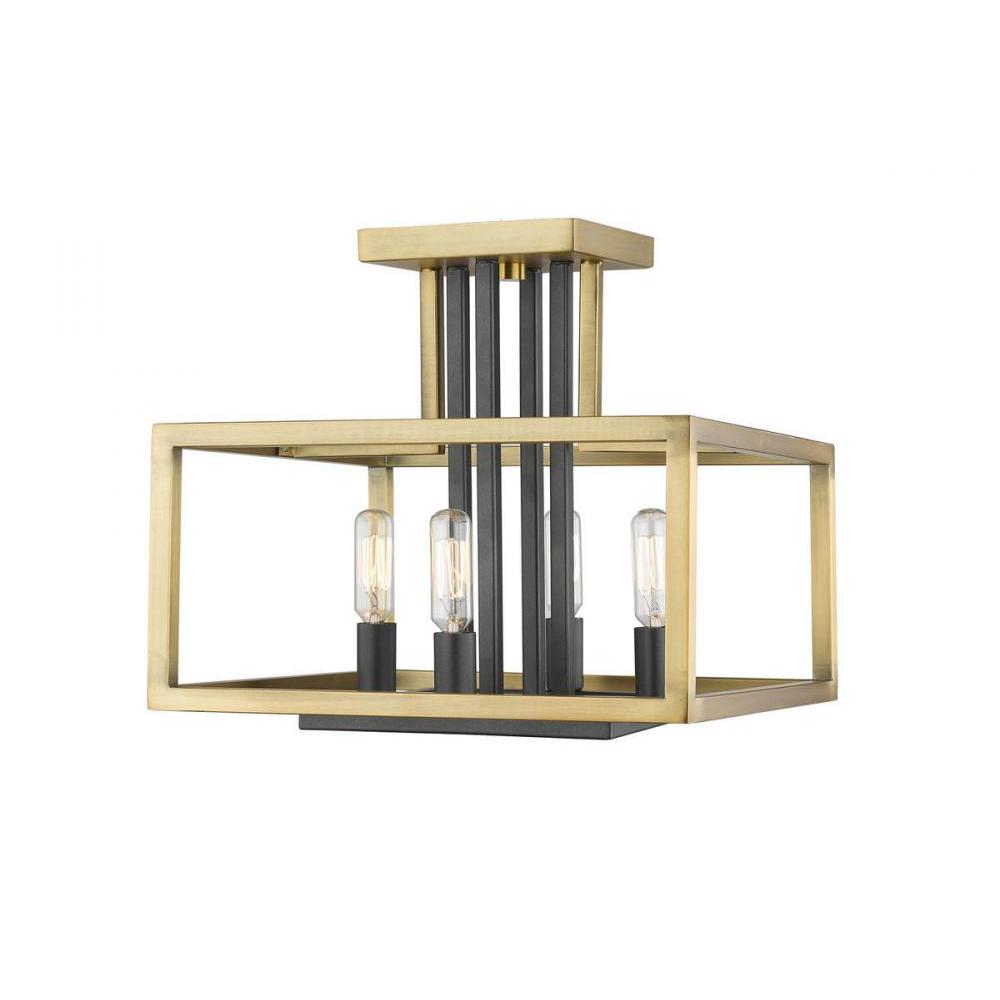 4 Light Semi Flush Mount Light