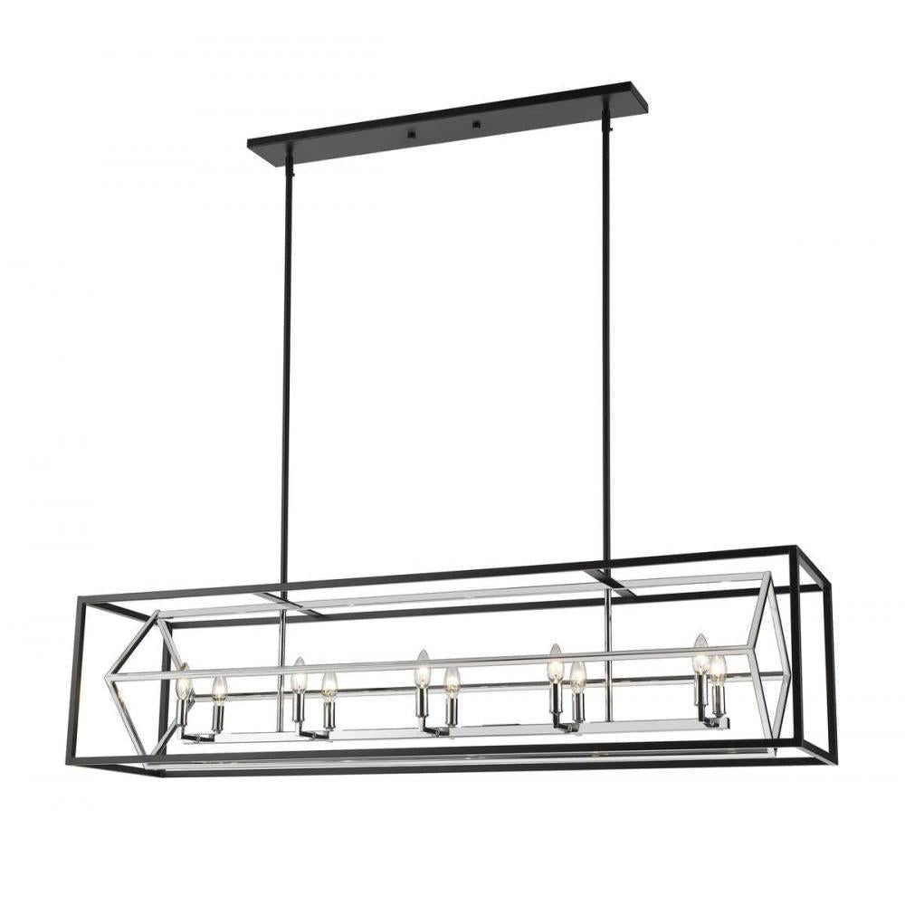 10 Light Linear Chandelier