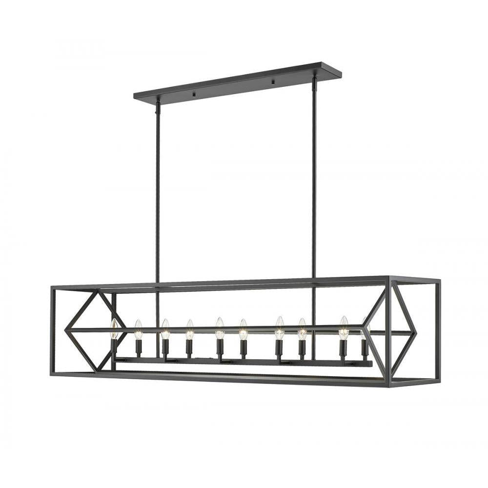 10 Light Linear Chandelier
