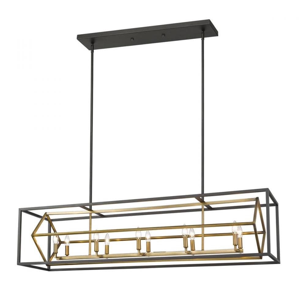 10 Light Linear Chandelier