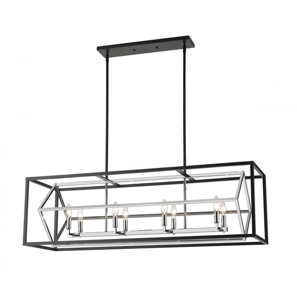 8 Light Linear Chandelier