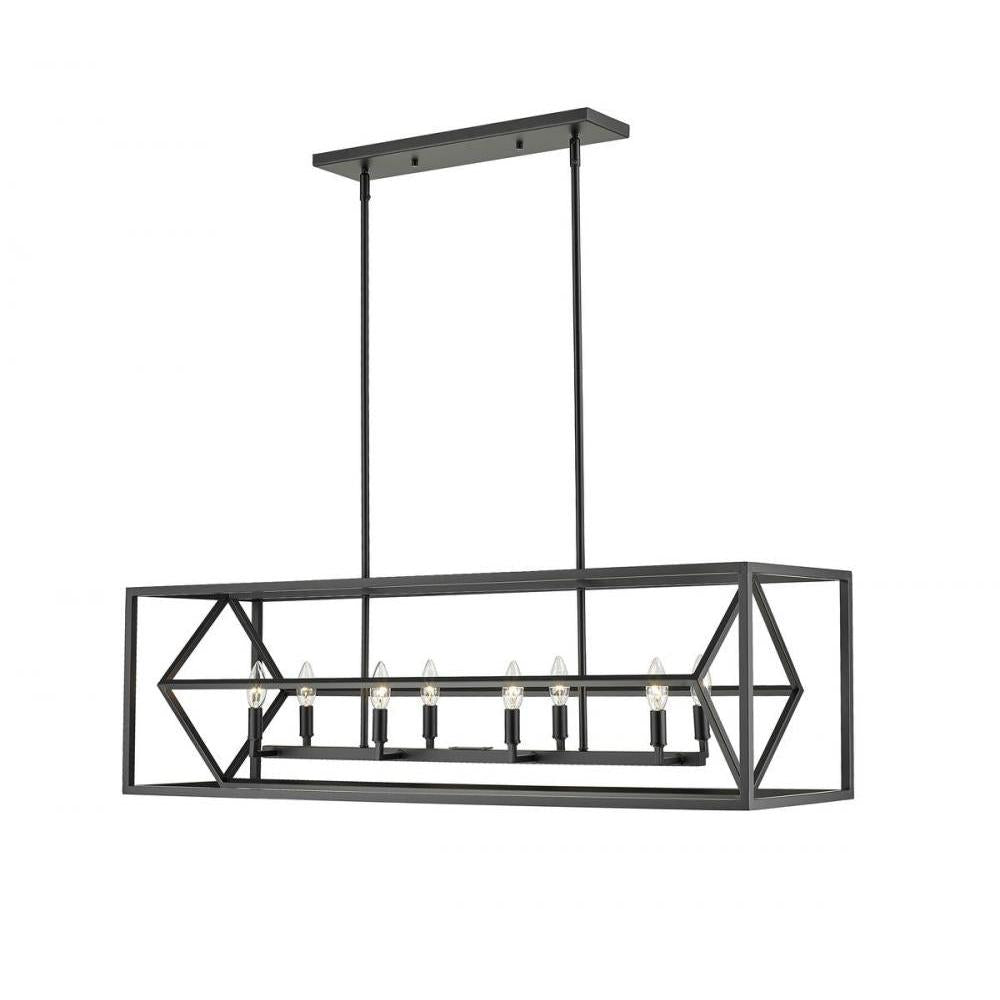 8 Light Linear Chandelier