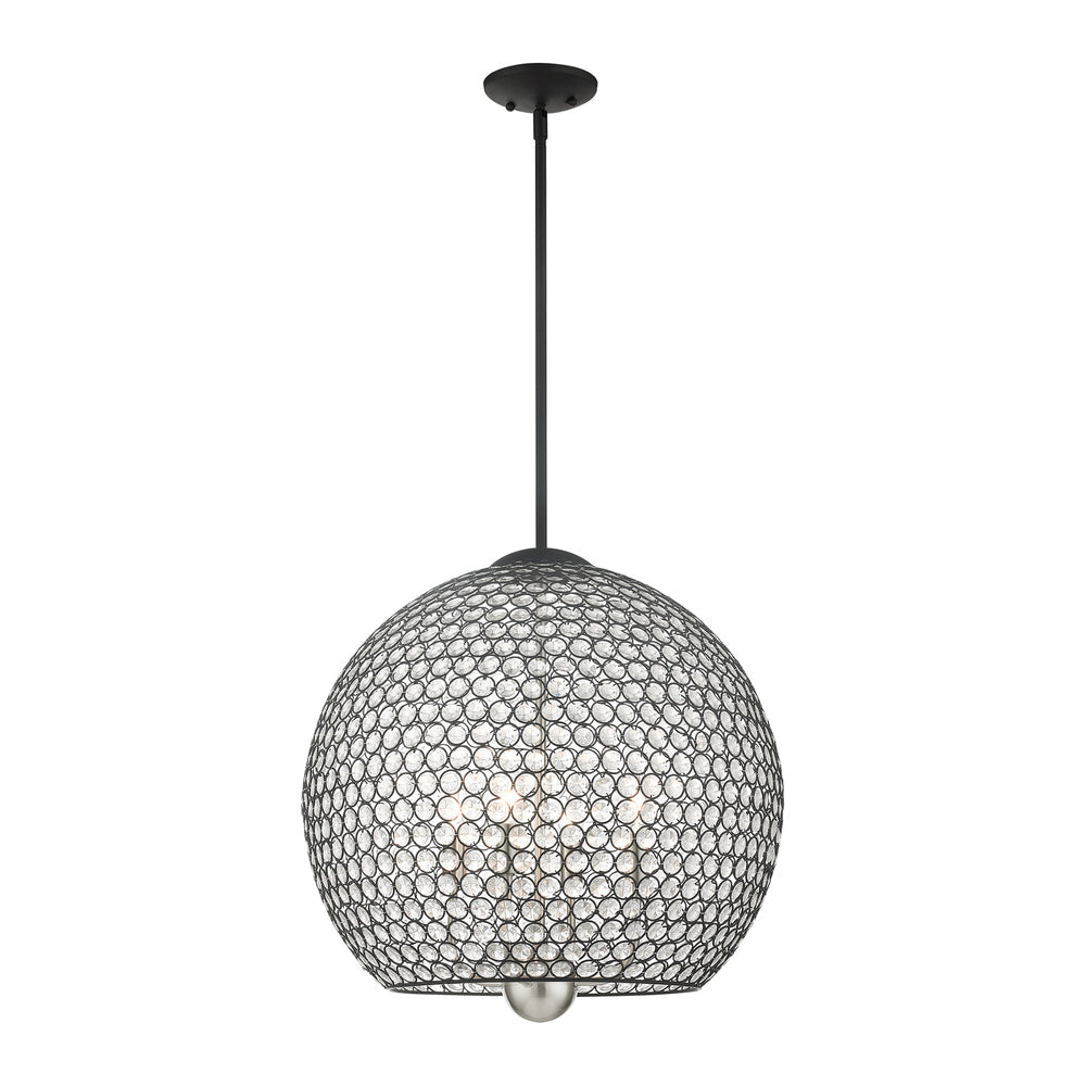 Livex Lighting CASSANDRA 45724-04 Pendant Casual - Black