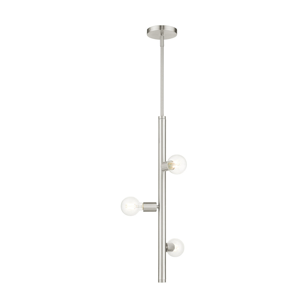 Livex Lighting BANNISTER 45863-91 Pendant Contemporary - Brushed Nickel