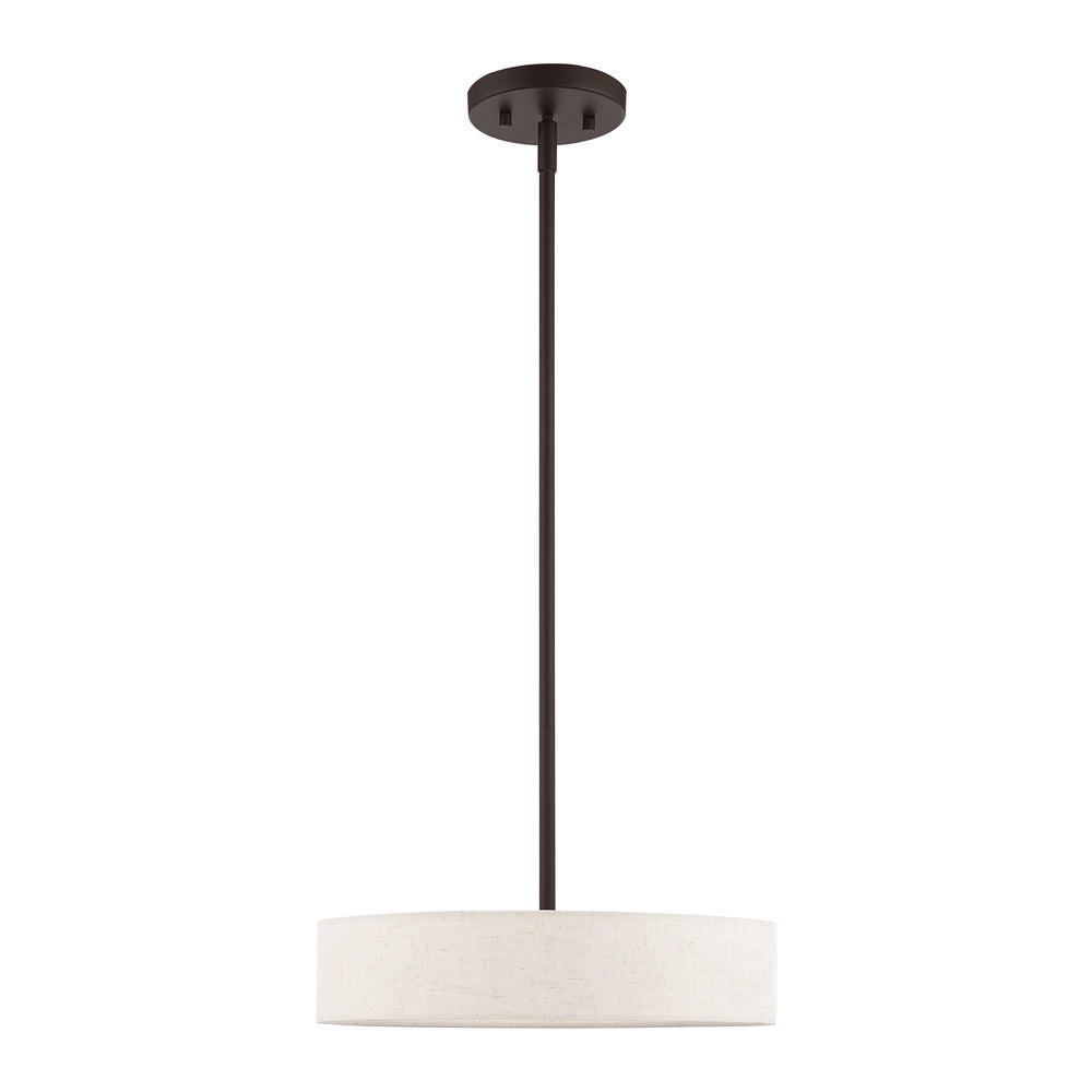 Livex Lighting VENLO 46033-07 Pendant Contemporary - Bronze With Antique Brass Accents