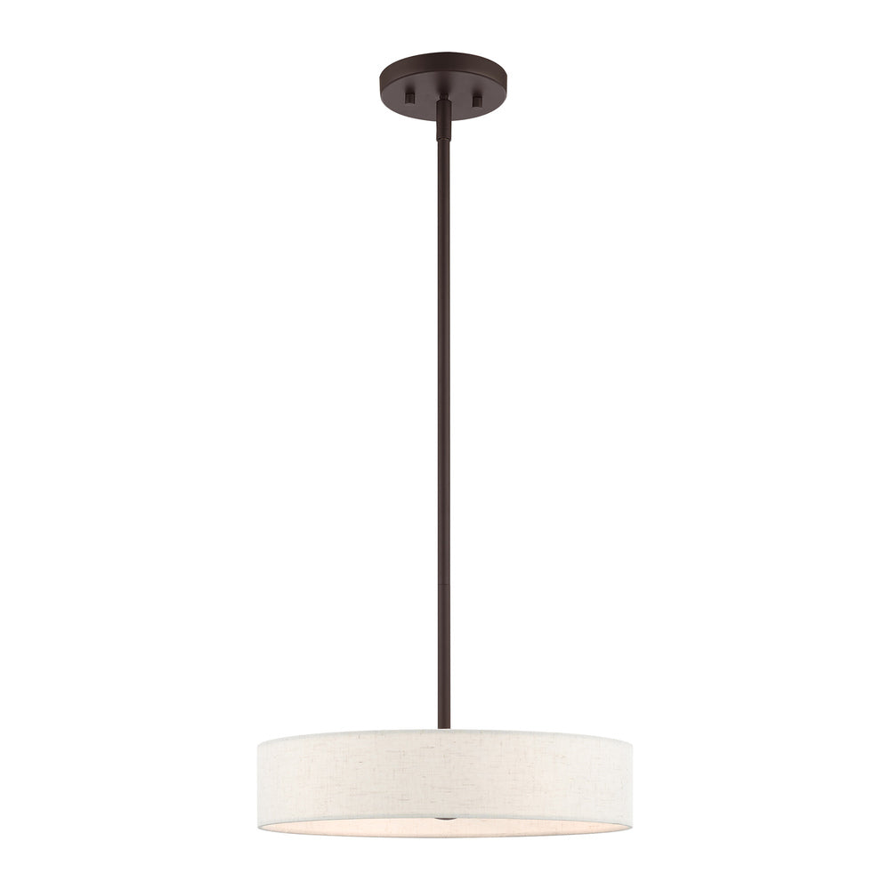 Livex Lighting VENLO 46033-07 Pendant Contemporary - Bronze With Antique Brass Accents