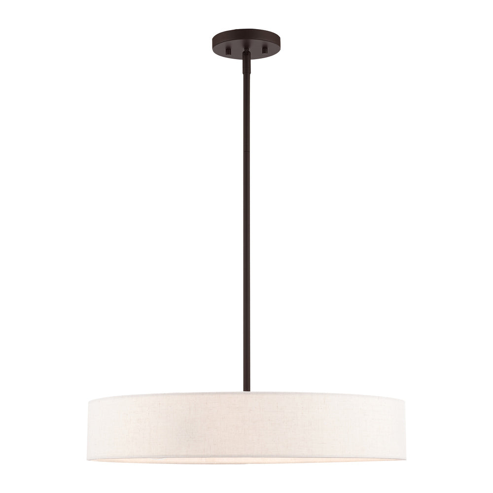 Livex Lighting VENLO 46034-07 Pendant Contemporary - Bronze With Antique Brass Accents