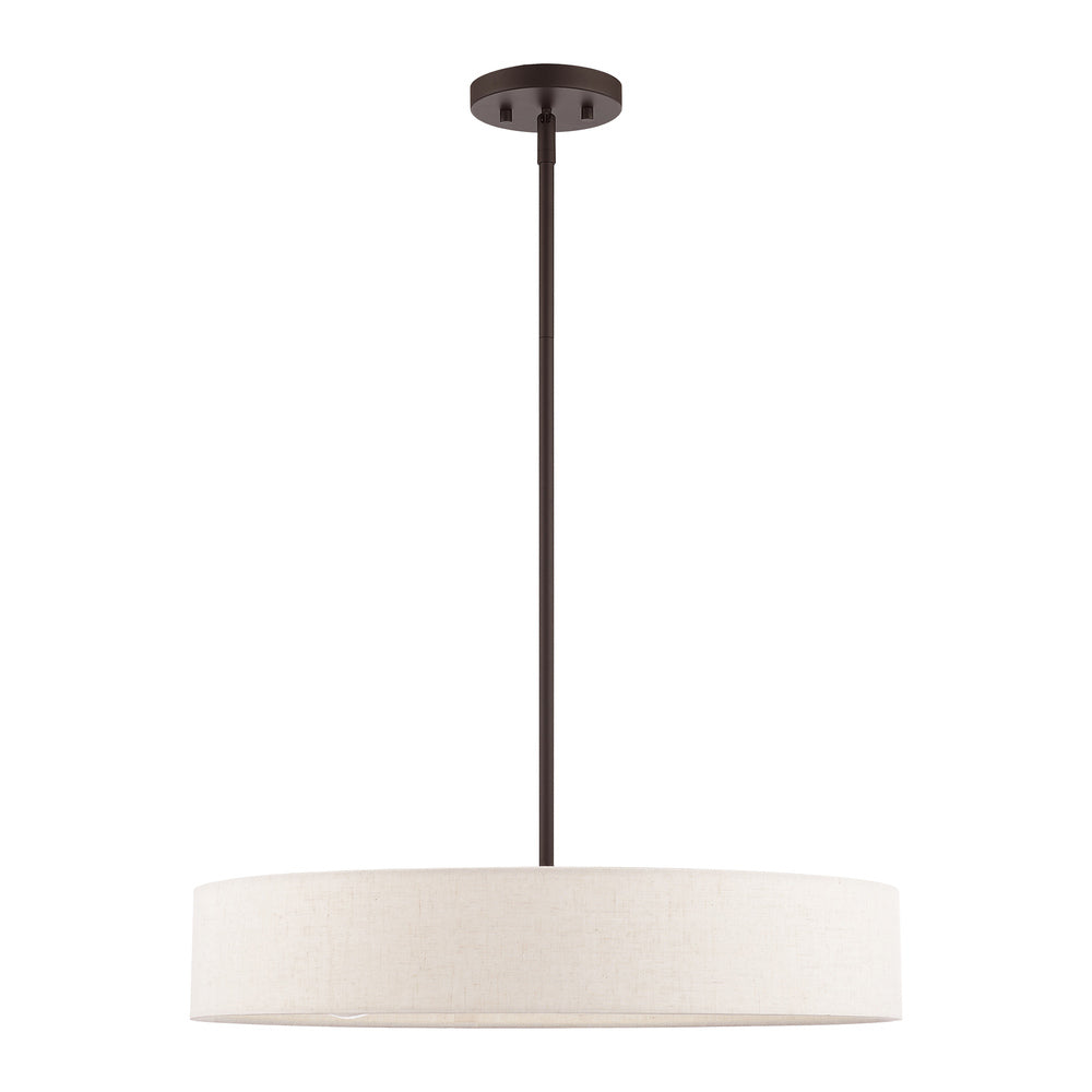 Livex Lighting VENLO 46034-07 Pendant Contemporary - Bronze With Antique Brass Accents