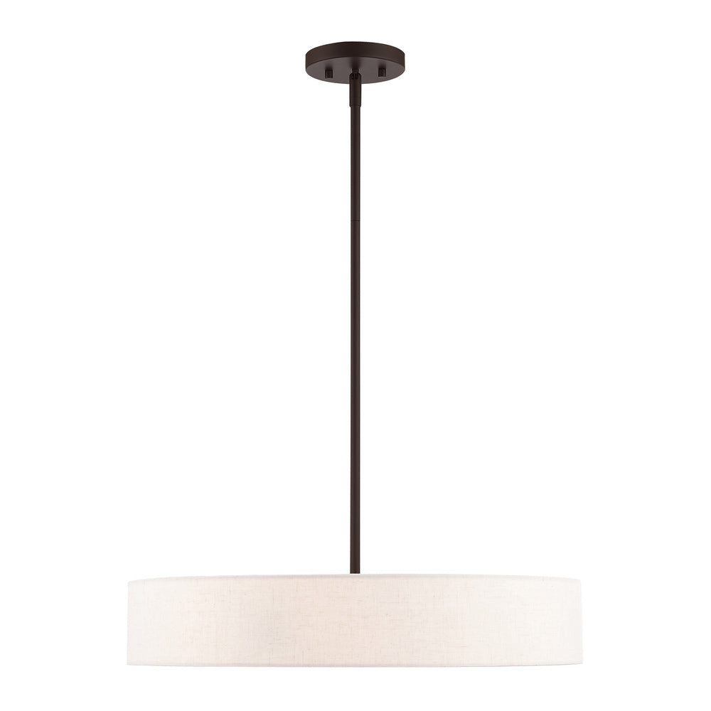 Livex Lighting VENLO 46034-07 Pendant Contemporary - Bronze With Antique Brass Accents