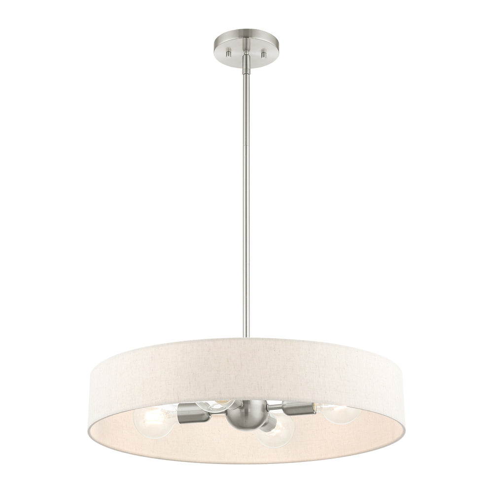 Livex Lighting VENLO 46034-91 Pendant Contemporary - Brushed Nickel