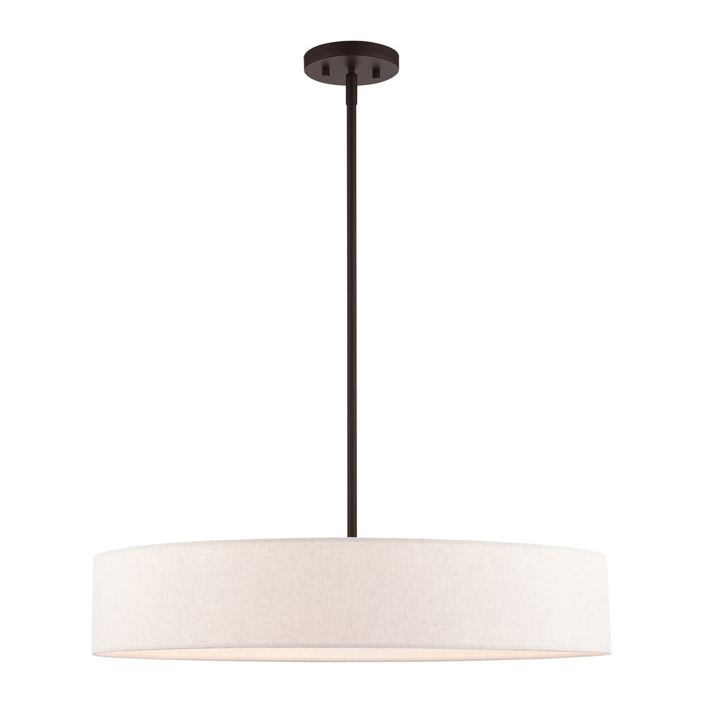 Livex Lighting VENLO 46035-07 Pendant Contemporary - Bronze With Antique Brass Accents