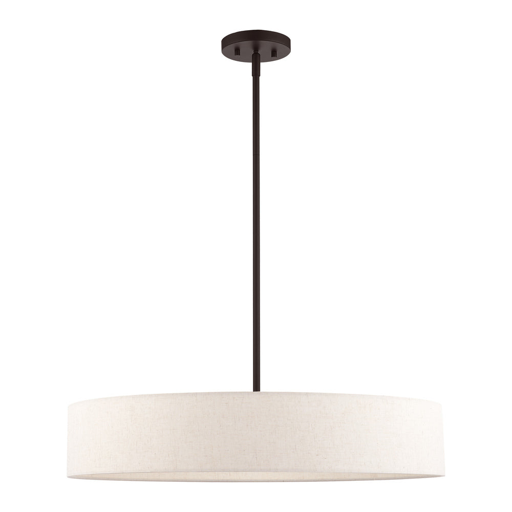 Livex Lighting VENLO 46035-07 Pendant Contemporary - Bronze With Antique Brass Accents