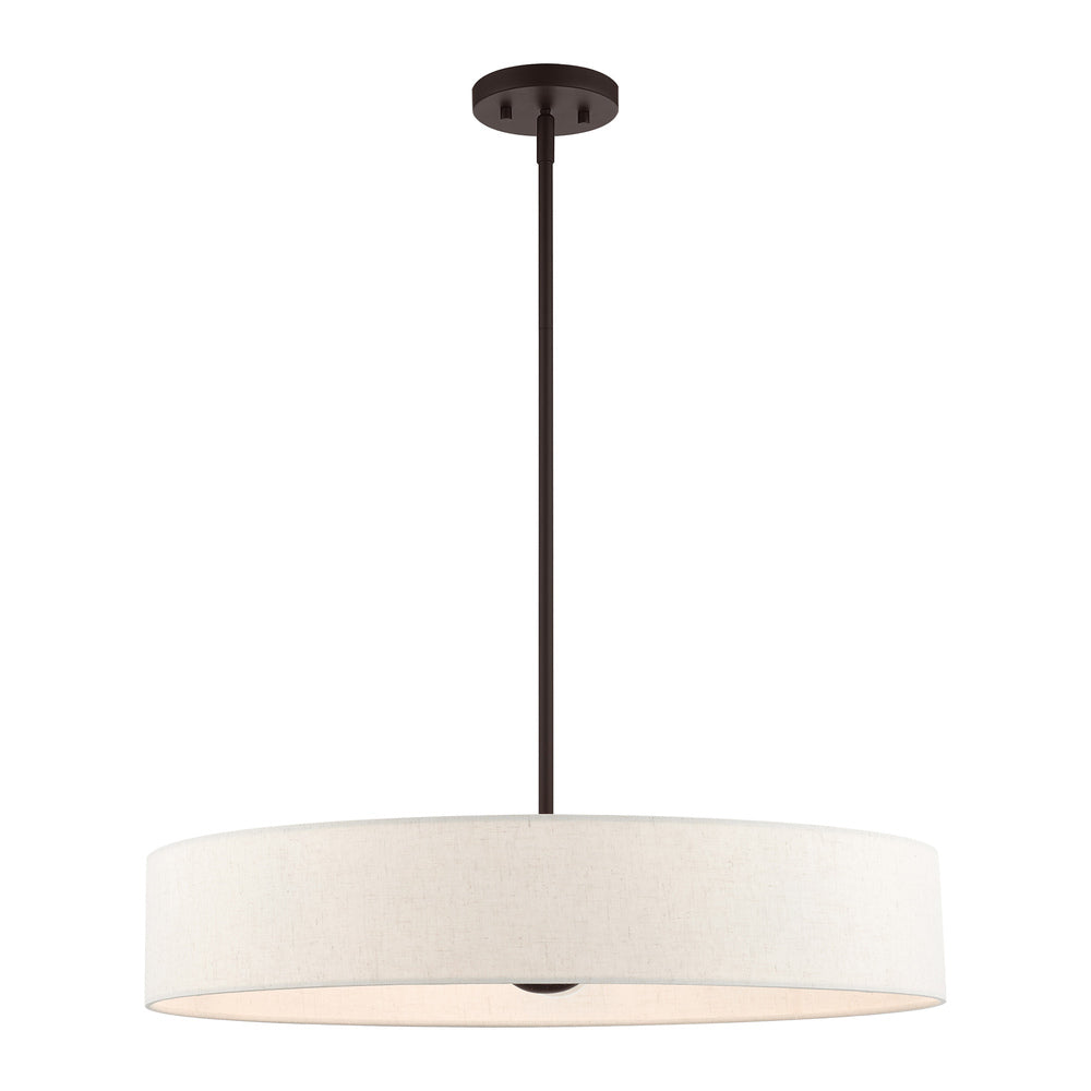 Livex Lighting VENLO 46035-07 Pendant Contemporary - Bronze With Antique Brass Accents