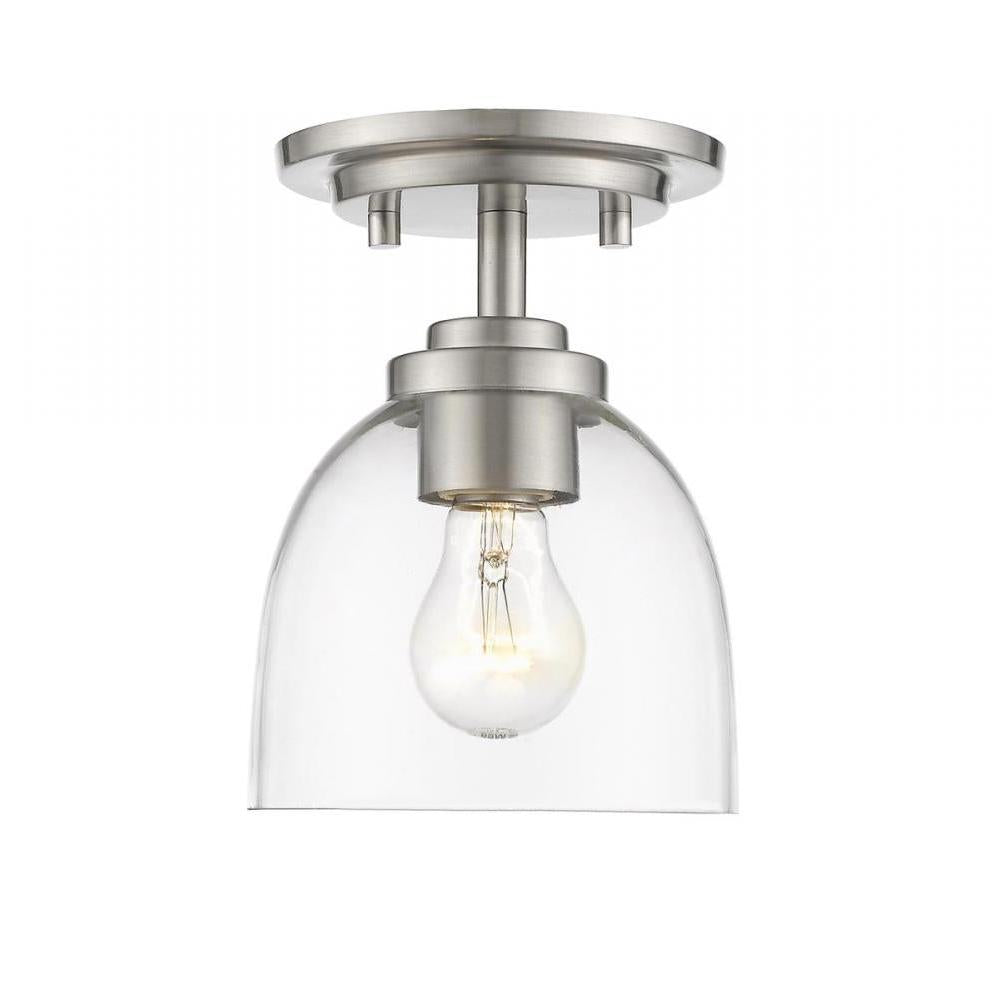 1 Light Flush Mount Light-Clear
