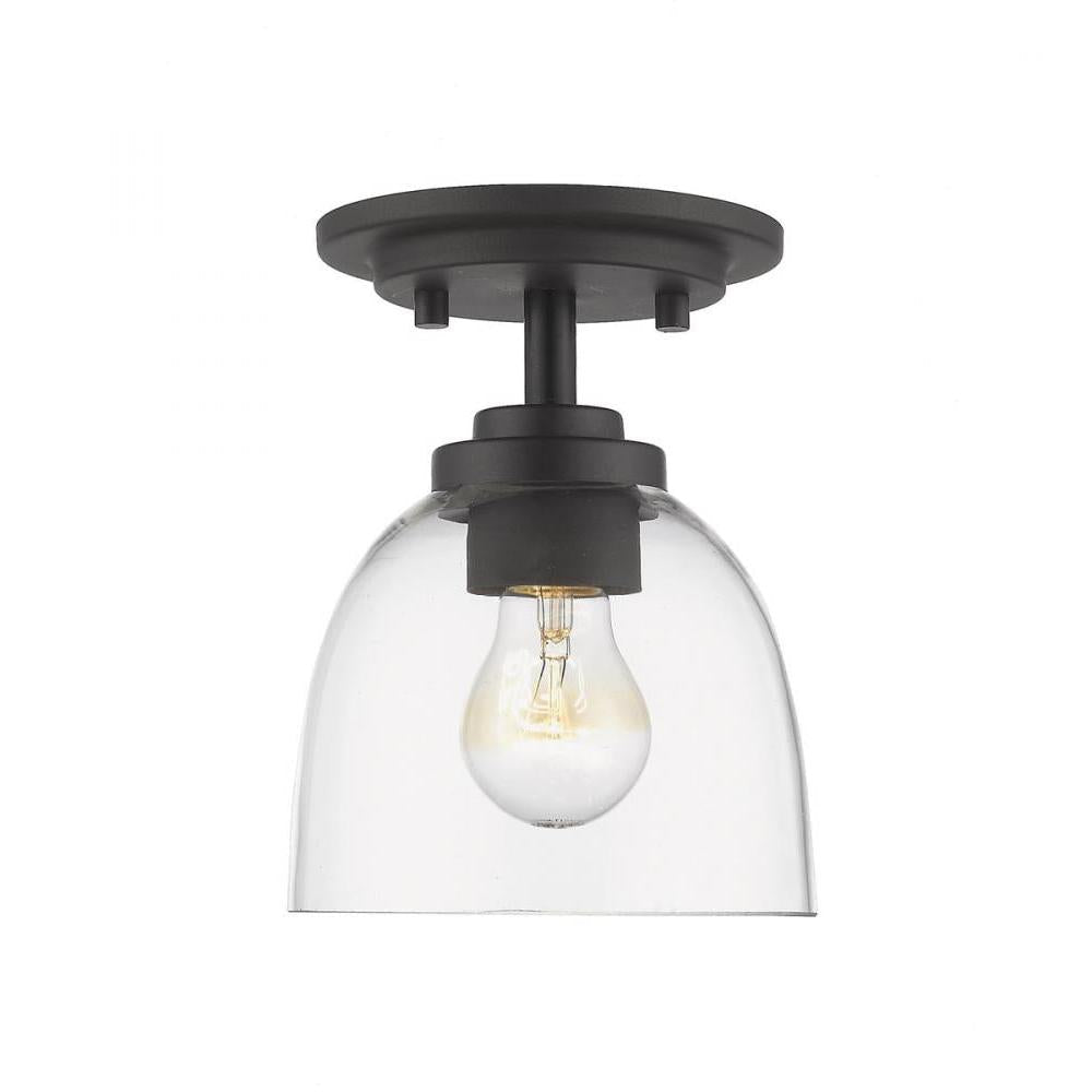 1 Light Flush Mount Light-Clear