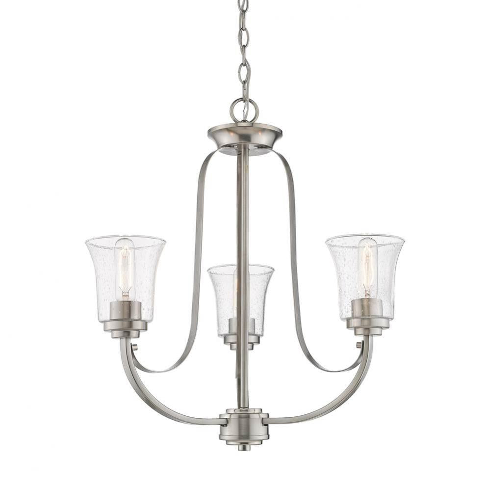 Z-Lite Lighting NICKEL TONES 461-3BN Chandelier - Nickel