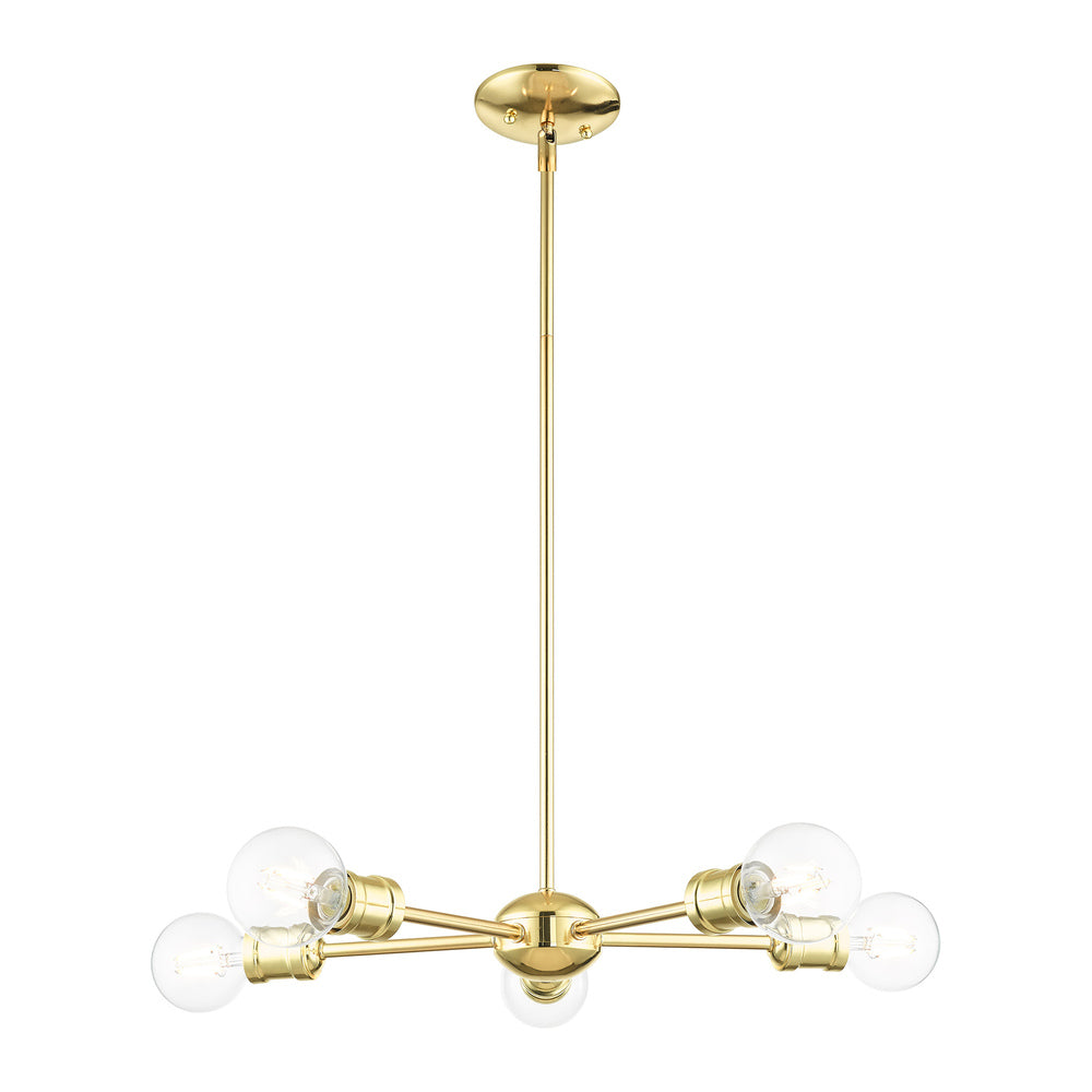 Livex Lighting LANSDALE 46135-02 Chandelier Traditional - Polished Brass