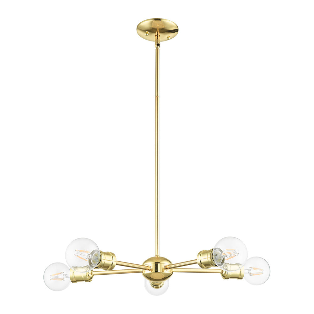 Livex Lighting LANSDALE 46135-02 Chandelier Traditional - Polished Brass