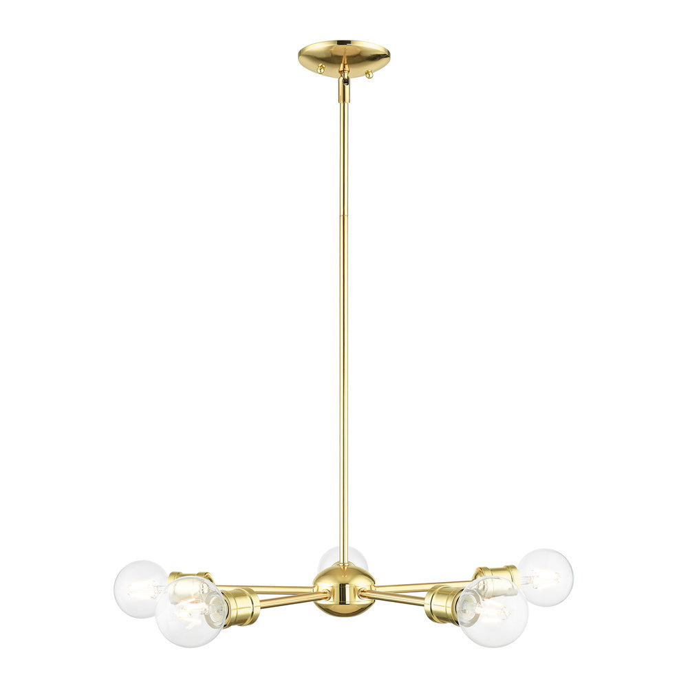 Livex Lighting LANSDALE 46135-02 Chandelier Traditional - Polished Brass