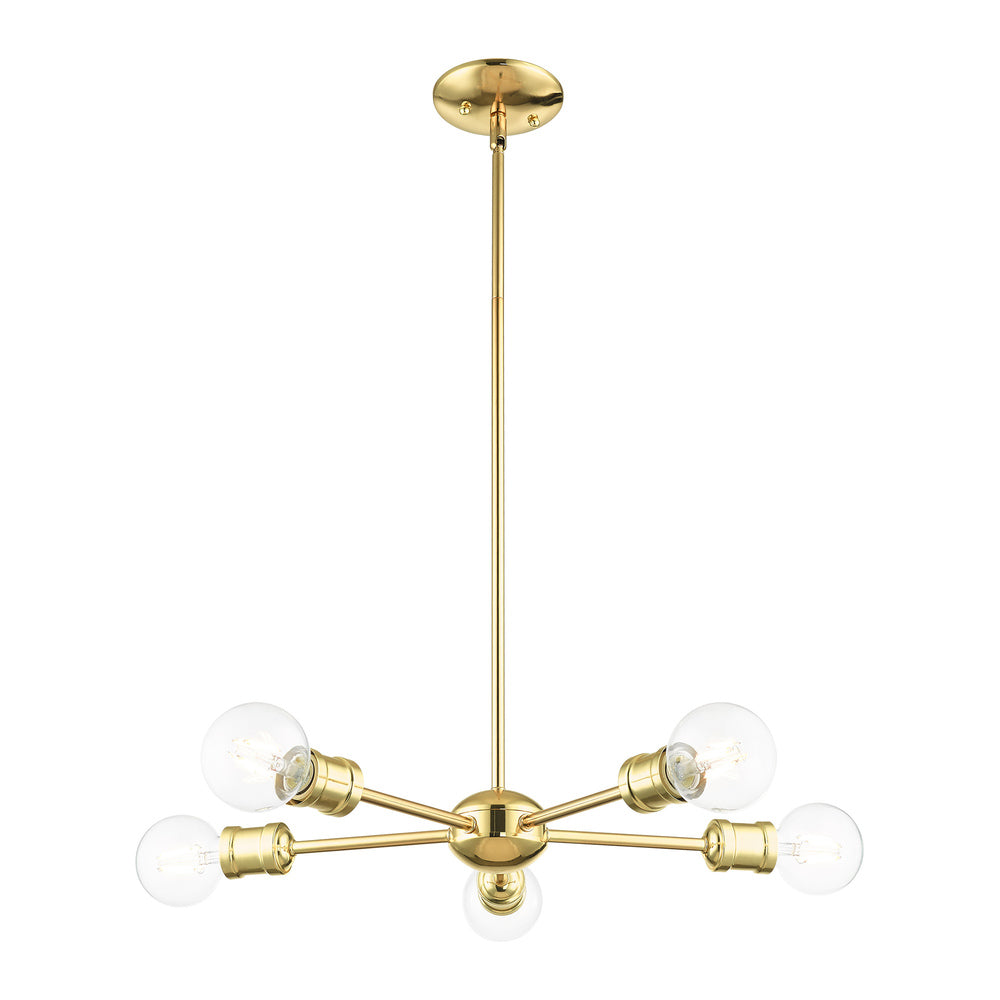 Livex Lighting LANSDALE 46135-02 Chandelier Traditional - Polished Brass