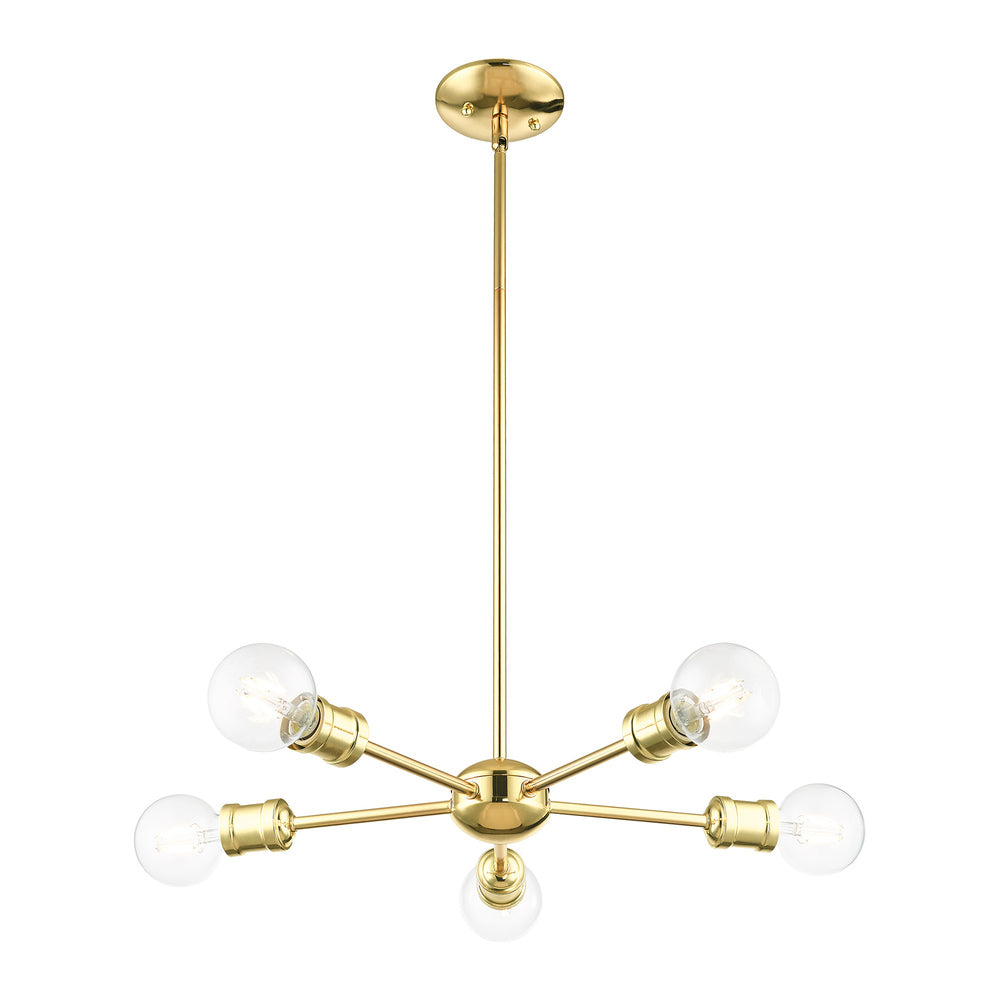 Livex Lighting LANSDALE 46135-02 Chandelier Traditional - Polished Brass