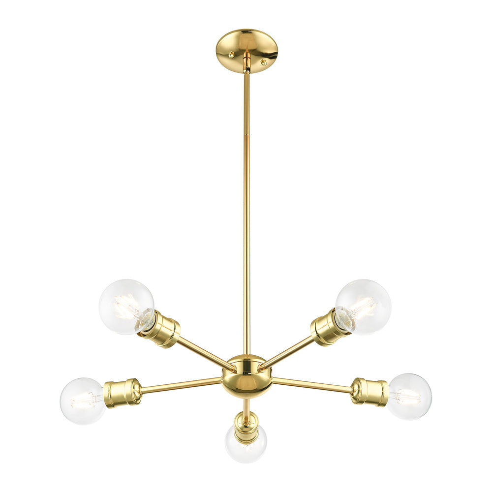 Livex Lighting LANSDALE 46135-02 Chandelier Traditional - Polished Brass