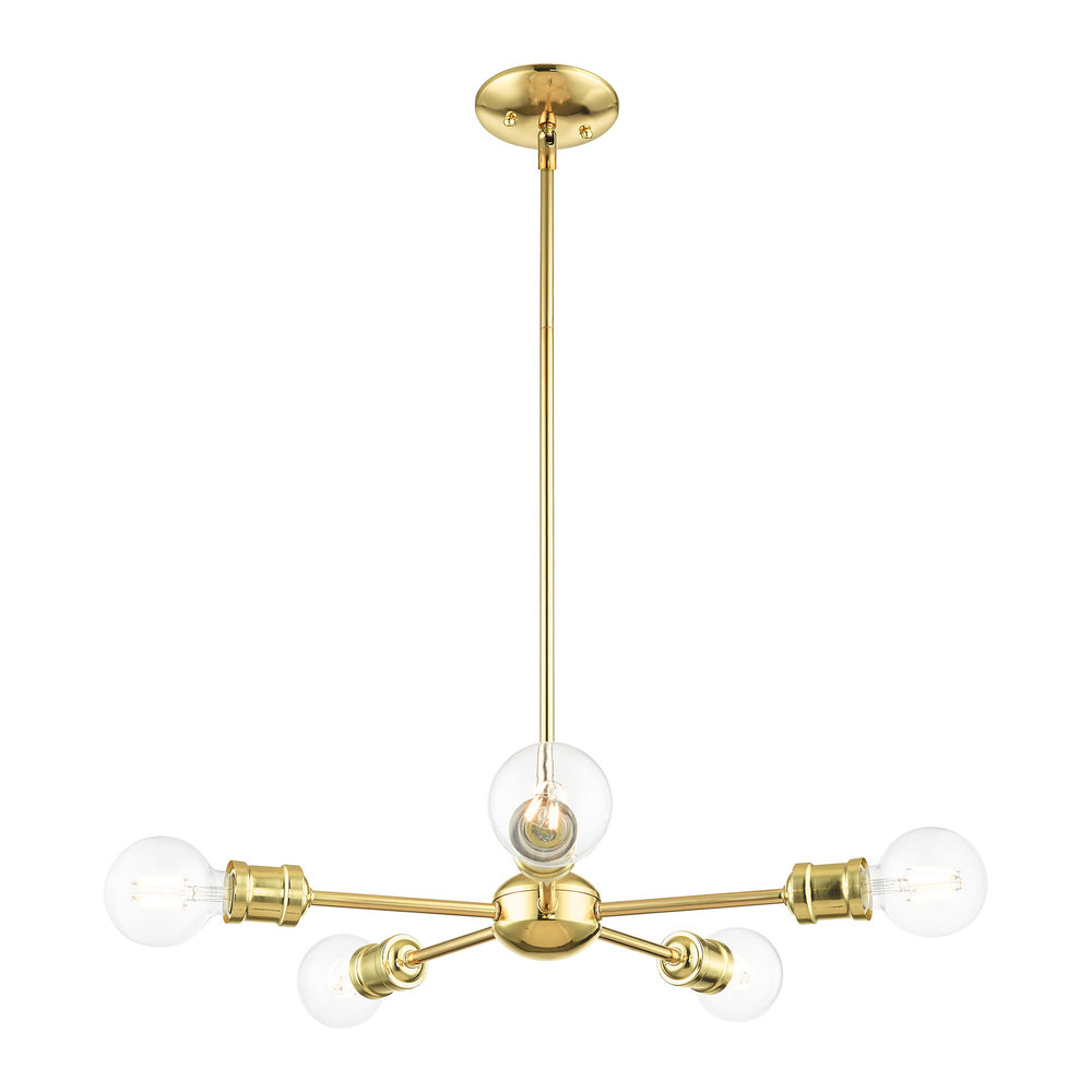 Livex Lighting LANSDALE 46135-02 Chandelier Traditional - Polished Brass