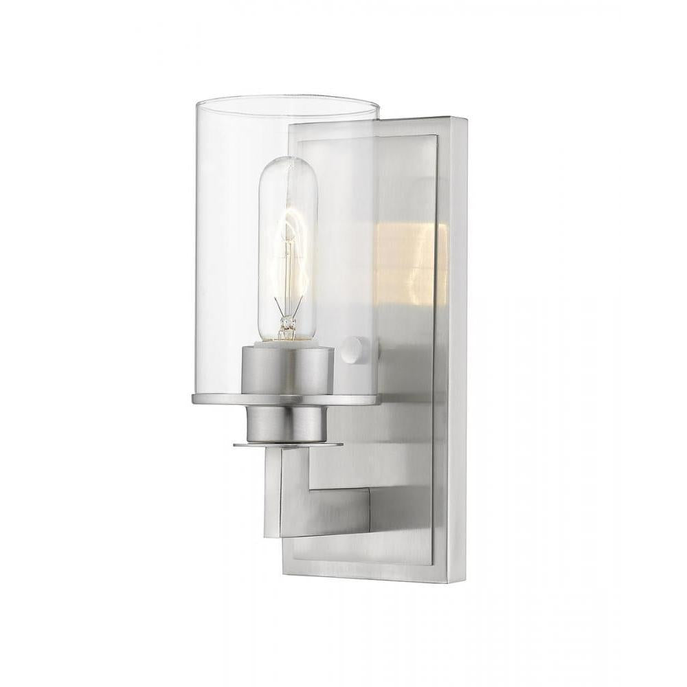 1 Light Wall Sconce-Clear