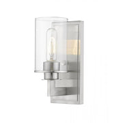 1 Light Wall Sconce-Clear
