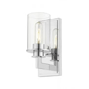1 Light Wall Sconce-Clear