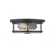 2 Light Flush Mount Light-Clear