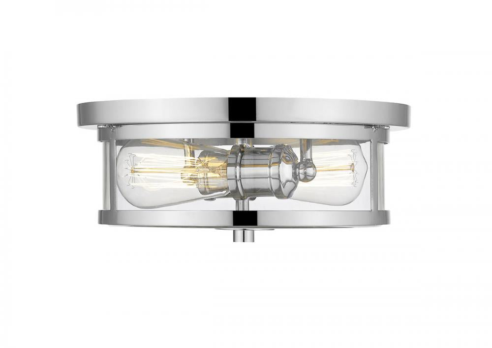 Z-Lite Lighting 462F11-CH Flush Mount Mid Century Modern - Chrome