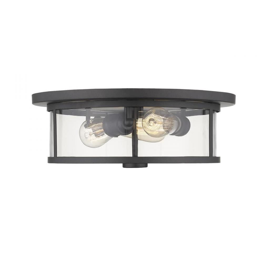 3 Light Flush Mount Light-Clear