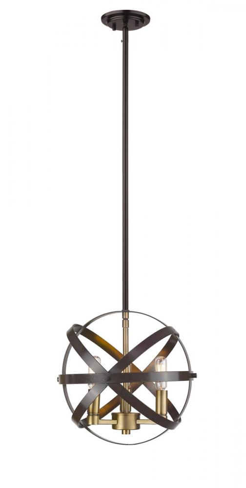 Z-Lite Lighting 463-12HBRZ-OBR Pendant Contemporary - Brass