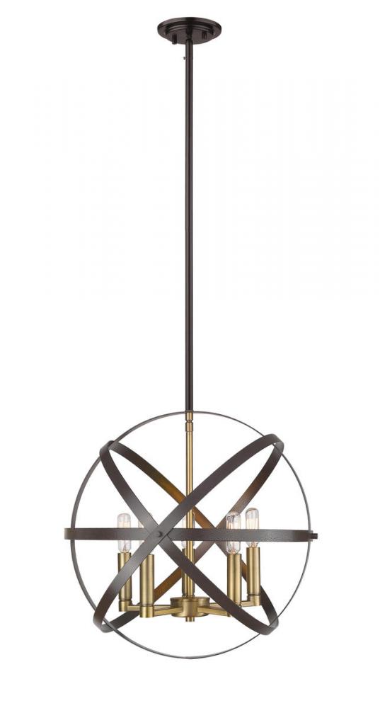 Z-Lite Lighting 463-18HBRZ-OBR Pendant Contemporary - Brass