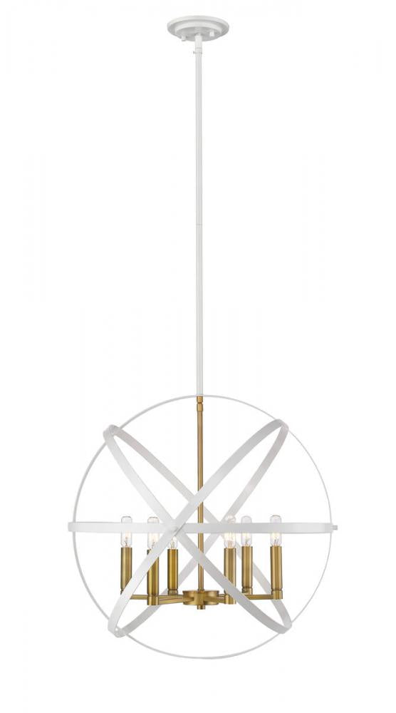 Z-Lite Lighting 463-24HWH-OBR Chandelier Contemporary - Brass